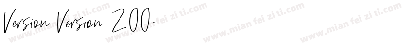 Version Version 200字体转换